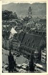 VINTAGE POSTCARD Freibrug I Br Blick Munster auf Kaufhaus U Schwabentor