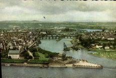 VINTAGE POSTCARD Koblenz Am Rhein Deutsches Eck