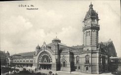 VINTAGE POSTCARD Coln has Rh Hauptbahnhof