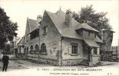 CPA Paris Exposition Des Arts Decoratifs Pavillon Breton