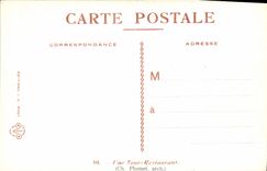 POSTAL París de la VENDIMIA una torre que restaura artes decorativos justos