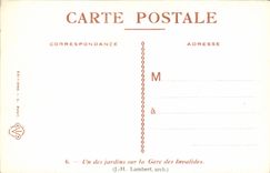 CPA Un Des Jardins Sur La Gare Des Invalides Paris