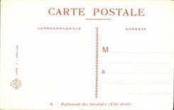 CPA Esplanade Des Invalides Paris 