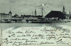 VINTAGE POSTCARD Gruss Aus Konstanz Chart 1897