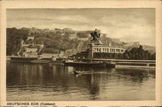 VINTAGE POSTCARD Deutsches Eck Coblenz