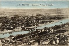 CPA Treves Casernes Et Pont Sur La Moselle Militaria