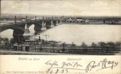 VINTAGE POSTCARD Kastel Am Rhein Rheinansicht