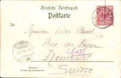POSTAL Gruss Von Haltingen de la VENDIMIA