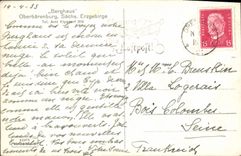 VINTAGE POSTCARD Berghaus Oberbarenburg Sachs Erzgebirge