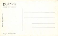 VINTAGE POSTCARD Speyer Heidenturmchen