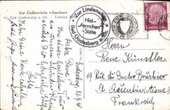 VINTAGE POSTCARD Zur Lindenwirtin Annchen Bad Godesberg has Rh