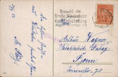 VINTAGE POSTCARD Wiesbaden Ausfichtstempet Und Restoring Auf Dem Neroberg