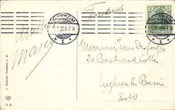 VINTAGE POSTCARD Mannheim Kaufhaus Am Paradeplatz