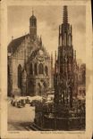 CPA Nurnberg Schoner Brunnen u Frauenkirche