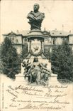 CPA Gruss Aus Karlsruhe Scheffel Denkmal