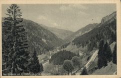 VINTAGE POSTCARD Da Hollental MIT Ravennabrucke