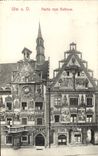 VINTAGE POSTCARD Ulm HAS D Left Vom Rathaus