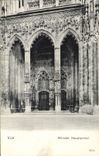 VINTAGE POSTCARD Ulm Munster Hauptportal