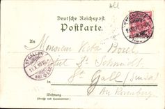 VINTAGE POSTCARD Kaiserdenkmal In Karlsruhe Chart 1897