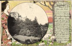 VINTAGE POSTCARD Badenweitei Ruins