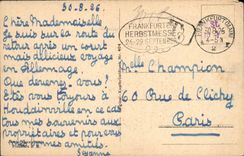 VINTAGE POSTCARD Frankfurt HAS Mr. Oper