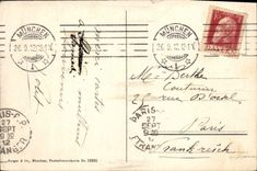 VINTAGE POSTCARD Munchen MIT Neuem Rathaus