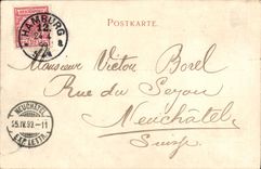 VINTAGE POSTCARD Gruss Aus Hamburg