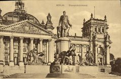 VINTAGE POSTCARD Berlin Bismarckdenkmal