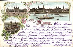 VINTAGE POSTCARD Gruss Aus Mainz