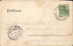 VINTAGE POSTCARD Goltzschthal Brucke Gruss Aus Dem Vogtland