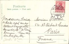 AUD Baden Baden de Gruss de la POSTAL de la VENDIMIA