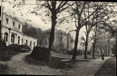 VINTAGE POSTCARD Baden Baden Seufzerallee MIT Inhalatirum Und Landesdad