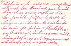 VINTAGE POSTCARD Fantasy Woman Ticket of love