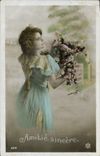 VINTAGE POSTCARD Fantasy Sincere Woman Friendship