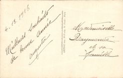 VINTAGE POSTCARD Fantasy Woman Militaria Flags