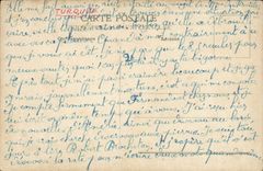 VINTAGE POSTCARD Interior Constantinople Of the Mosque Ahmed Turkey