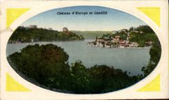 VINTAGE POSTCARD Castle Of Europe And Candilli Turkey