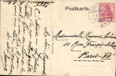 VINTAGE POSTCARD Dresden Sophienkirche Konigl Zwinger