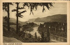 VINTAGE POSTCARD Rhein Unterhalb Andernach