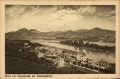 VINTAGE POSTCARD Blick Von Roladdseck Auf Siebengebirge