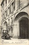 VINTAGE POSTCARD Paris D' Autrefois Street De Thorigny Hotel Thomas De Lisle President At the Large Automobile Council