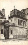 VINTAGE POSTCARD Paris D' Autrefois Street of Auteuil Hotel De Puscher Chardon Lagache lived there