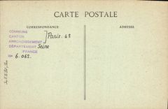 VINTAGE POSTCARD Paris D' Autrefois Quay Of Celestins Detail Of the Sculptures In Rez De Chaussee Of the Hotel De Fieubet