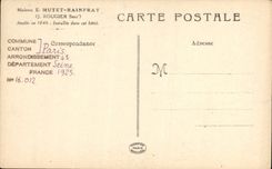 VINTAGE POSTCARD Paris Street Pavee Gate Of the Lamoighon Hotel