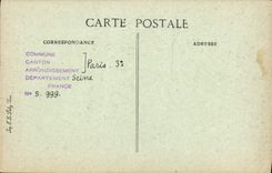 VINTAGE POSTCARD Paris d' Autrefois Street Charlot Entered Of the Hotel Of the Marquis De Boulainvilliers Provost of Paris