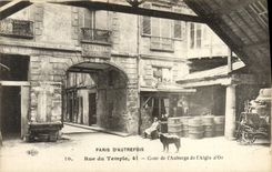 CPA Paris d'Autrefois Rue Du Temple Cour De l'Auberge De l'Aigle d'Or