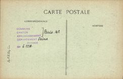 Bulevar de Autrefois del d de París de la POSTAL de la VENDIMIA del claustro portuario real de la abadía del puerto real