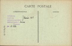 Bulevar de Autrefois del d de París de la POSTAL de la VENDIMIA del frontón portuario real de la puerta de la iglesia de la abadía del puerto real