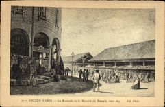 CPA Ancien Paris La Rotonde Et Le Marche Du Temple Vers 1845