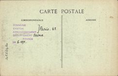 VINTAGE POSTCARD Paris d' Autrefois Street Hautefeuille Hotel of the Abbots of Fecamp